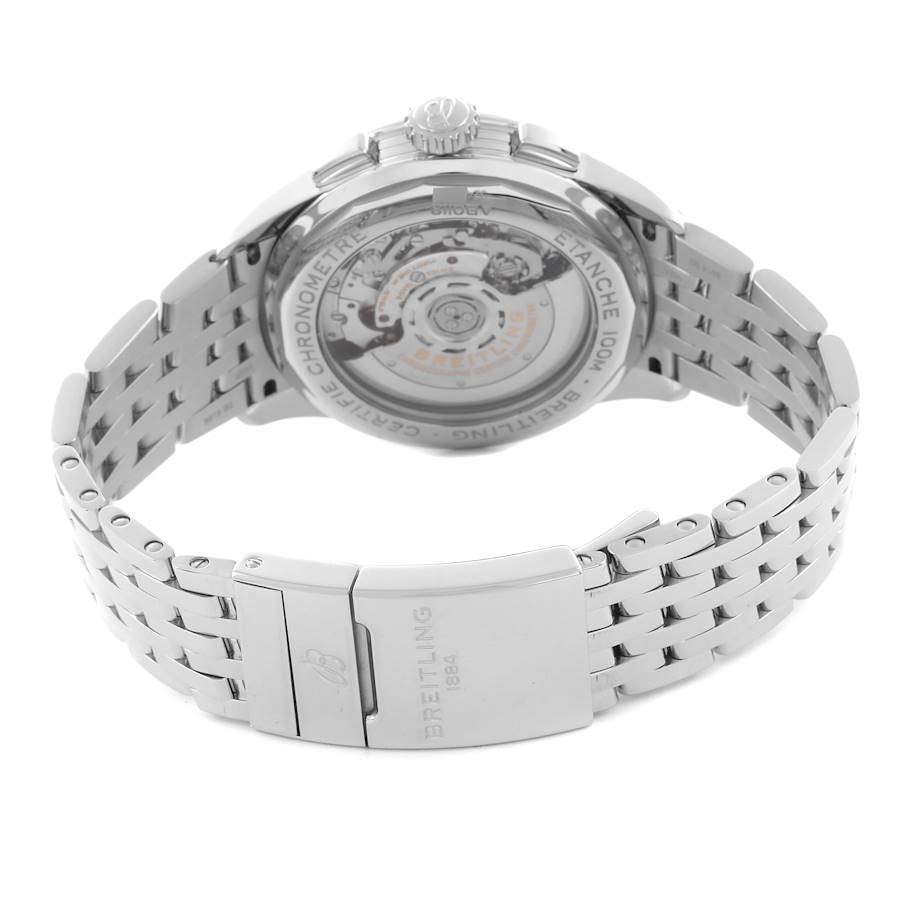 Breitling Premier B01 42mm Steel Blue Dial Mens Watch AB0118
