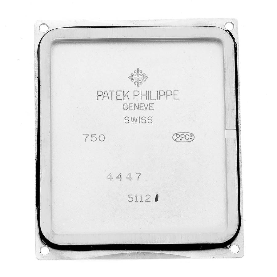 Patek Philippe Gondolo White Gold Black Dial Diamond Mens Watch 5112