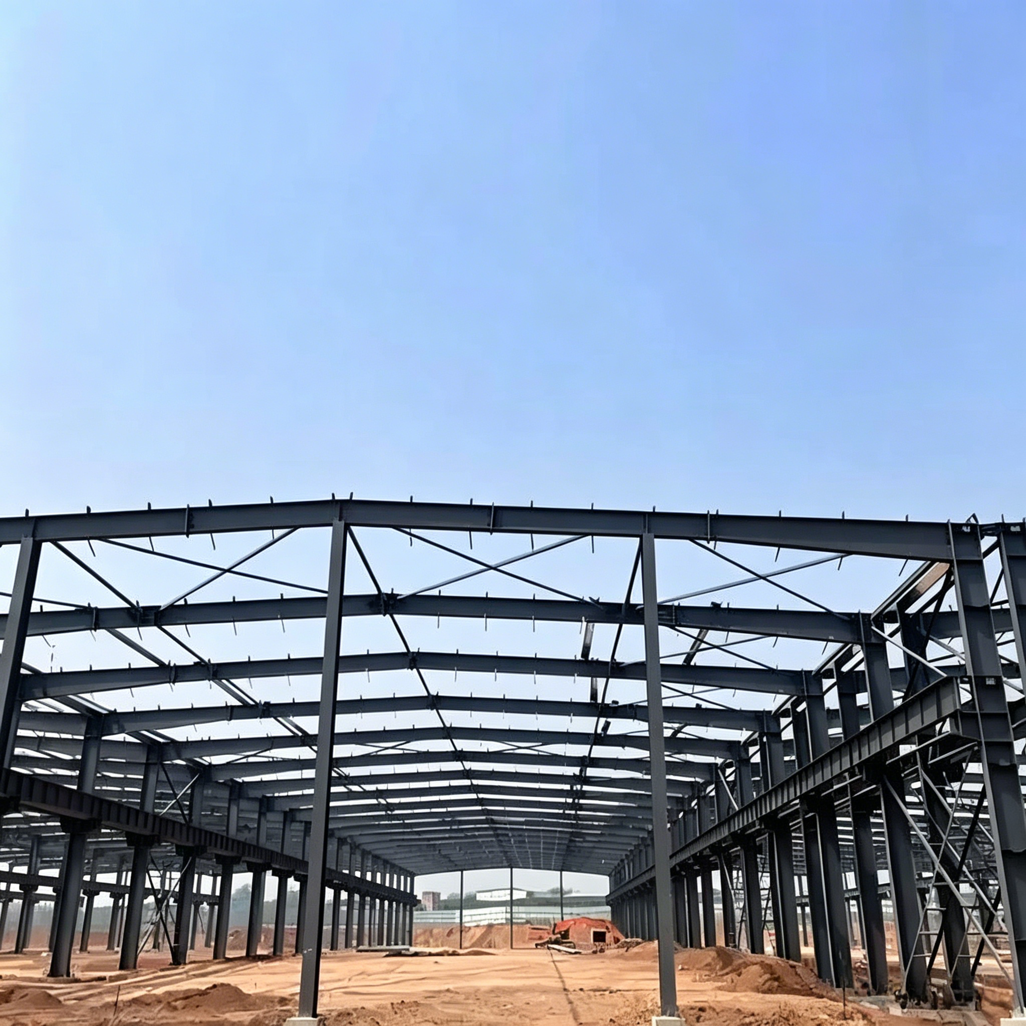 steel frame building
Metal frame structure