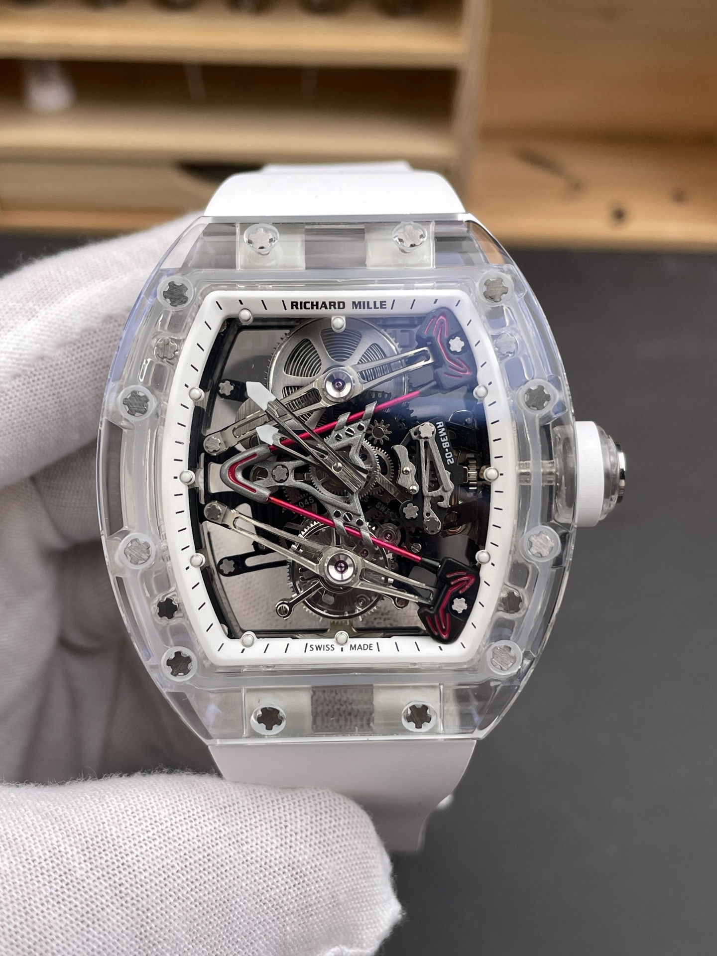 RM38-02 Transparent Sapphire Case