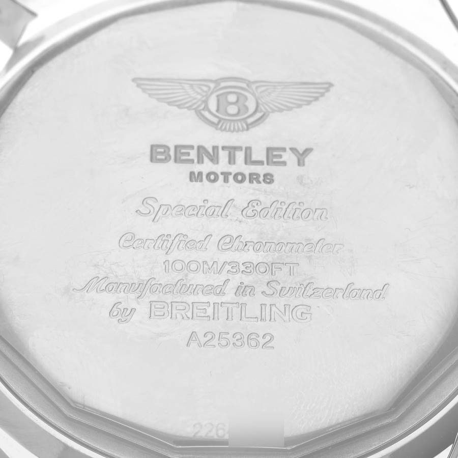 Breitling Bentley Motors Silver Dial Steel Chronograph Watch A25362