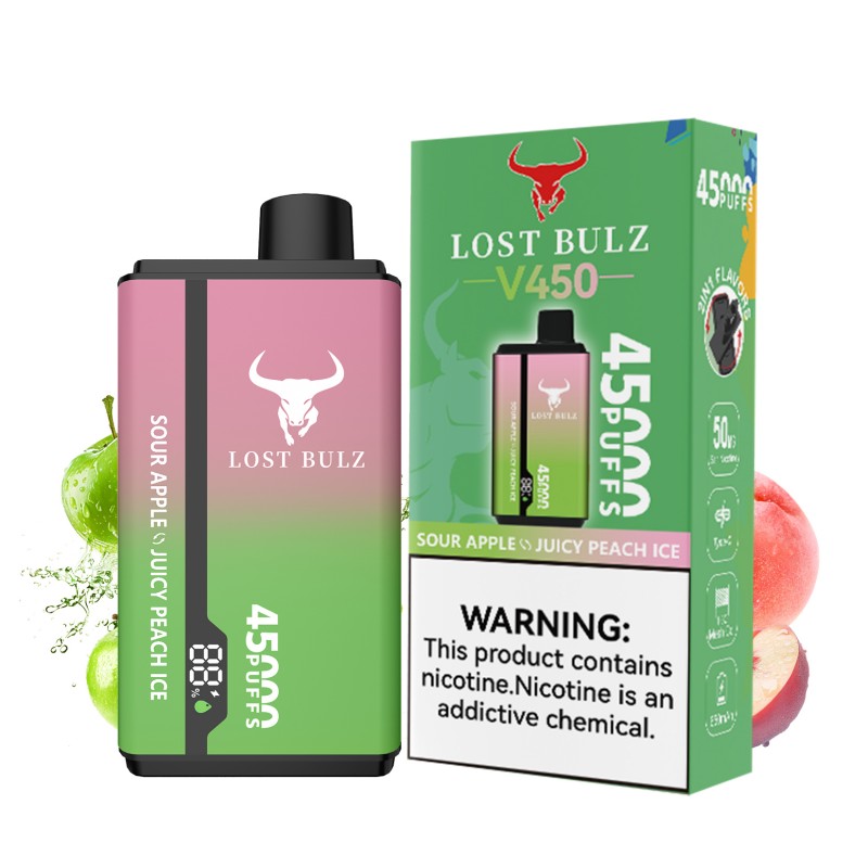 🔥 Lost Bulz V450 45K Puffs Disposable Vape | 2% Nikotyny 💨 45 000 Puffów | Pakiet 10 sztuk | Szybka wysyłka z Polski 1–3 dni 🚚🇵🇱