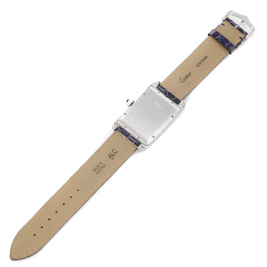 Cartier Tank Americaine Large White Gold Mens Watch W2603256