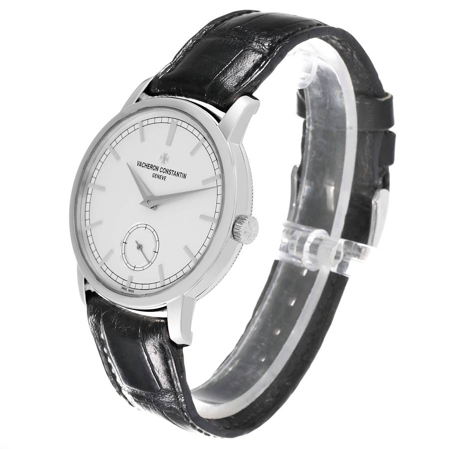 Vacheron Constantin Traditionnelle Silver Dial White Gold Mens Watch 82172