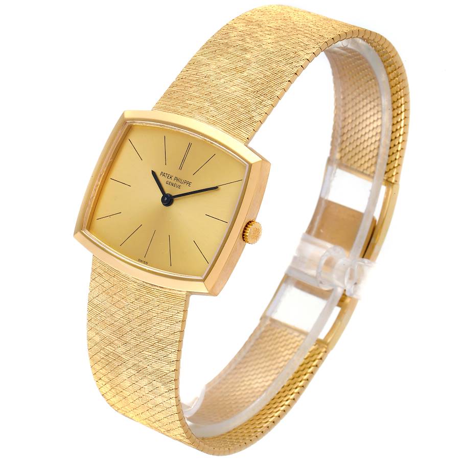 Patek Philippe Gondolo Yellow Gold Vintage Mens Watch 3528
