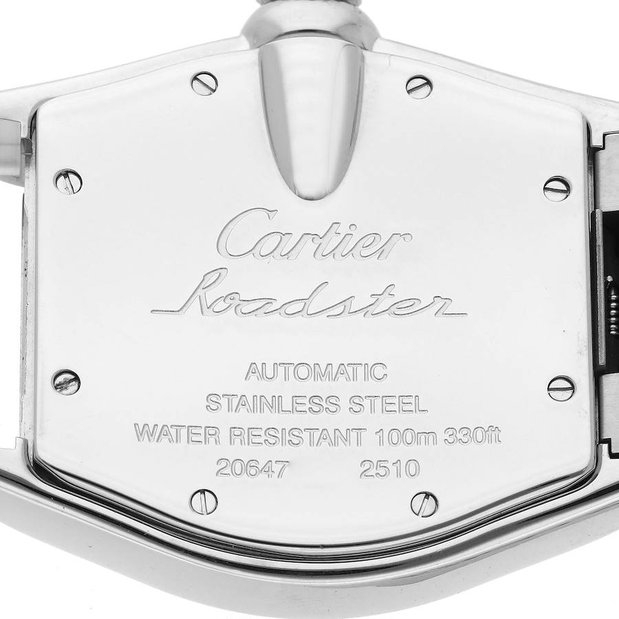 Cartier Roadster Vegas Roulette Red Green Steel Mens Watch W62002V3