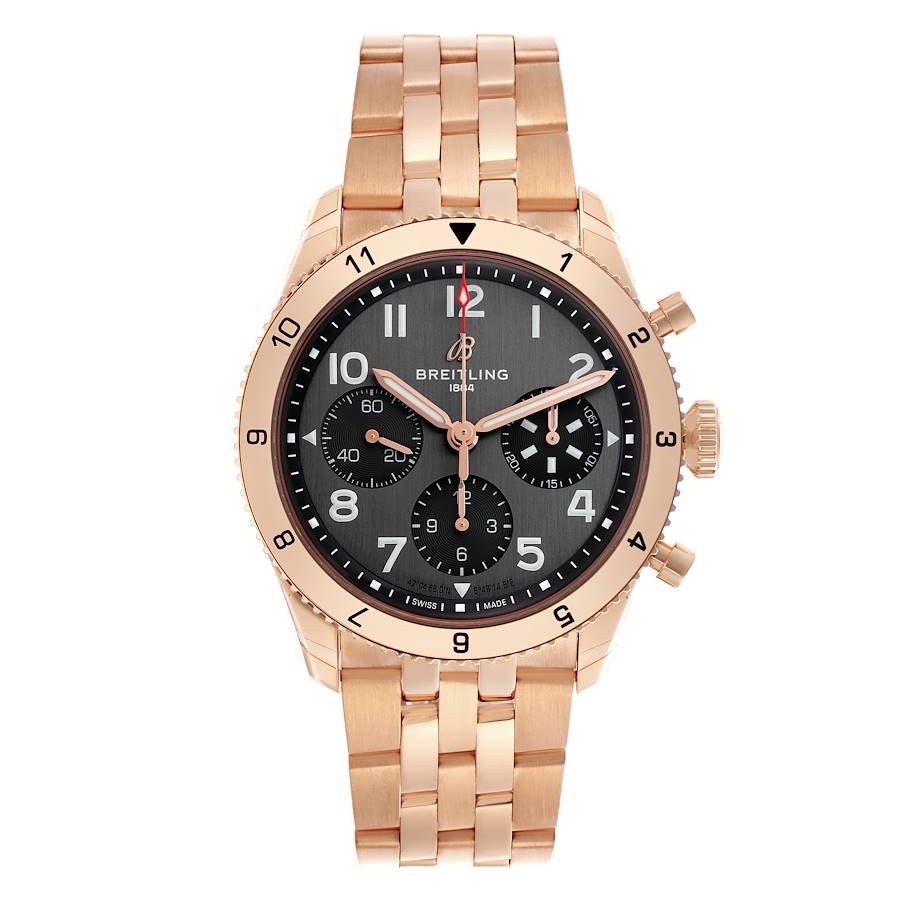 Breitling Classic AVI P-51 Mustang Rose Gold Mens Watch R23380