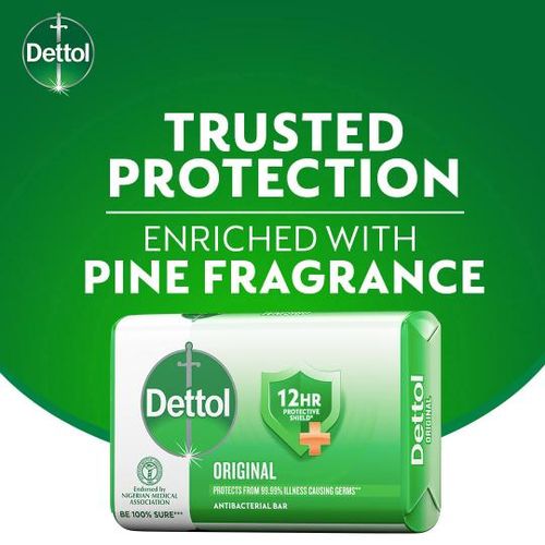 Dettol Antibacterial Bathing Soap - Original 70g - Pack of 6