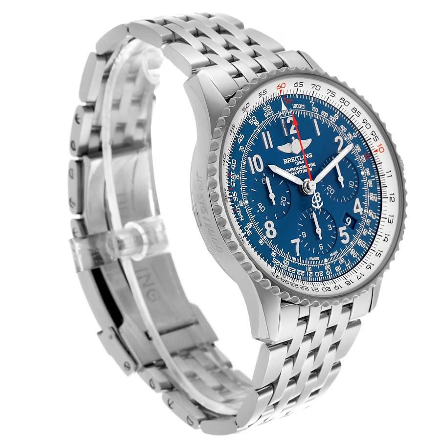 Breitling Navitimer 01 Blue Dial LE Steel Mens Watch AB0121