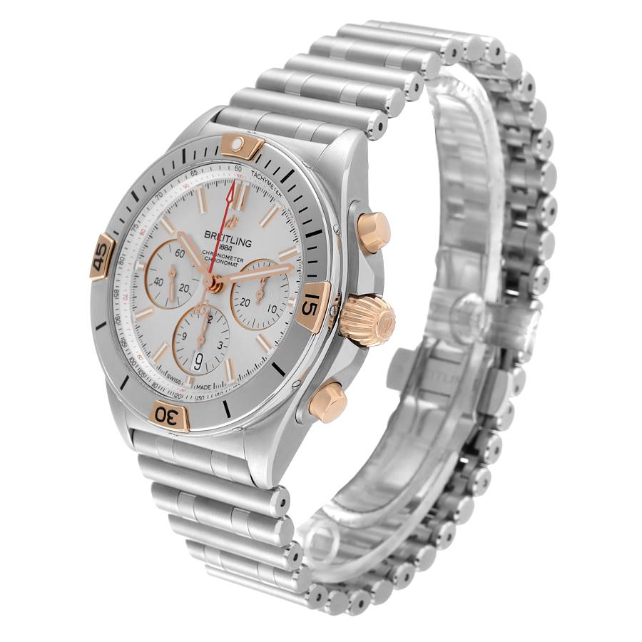 Breitling Chronomat B01 Stainless Steel Silver Dial Mens Watch IB0134