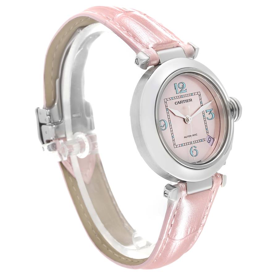 Cartier Pasha C Medium Pink Blue Limited Edition Watch W3108199