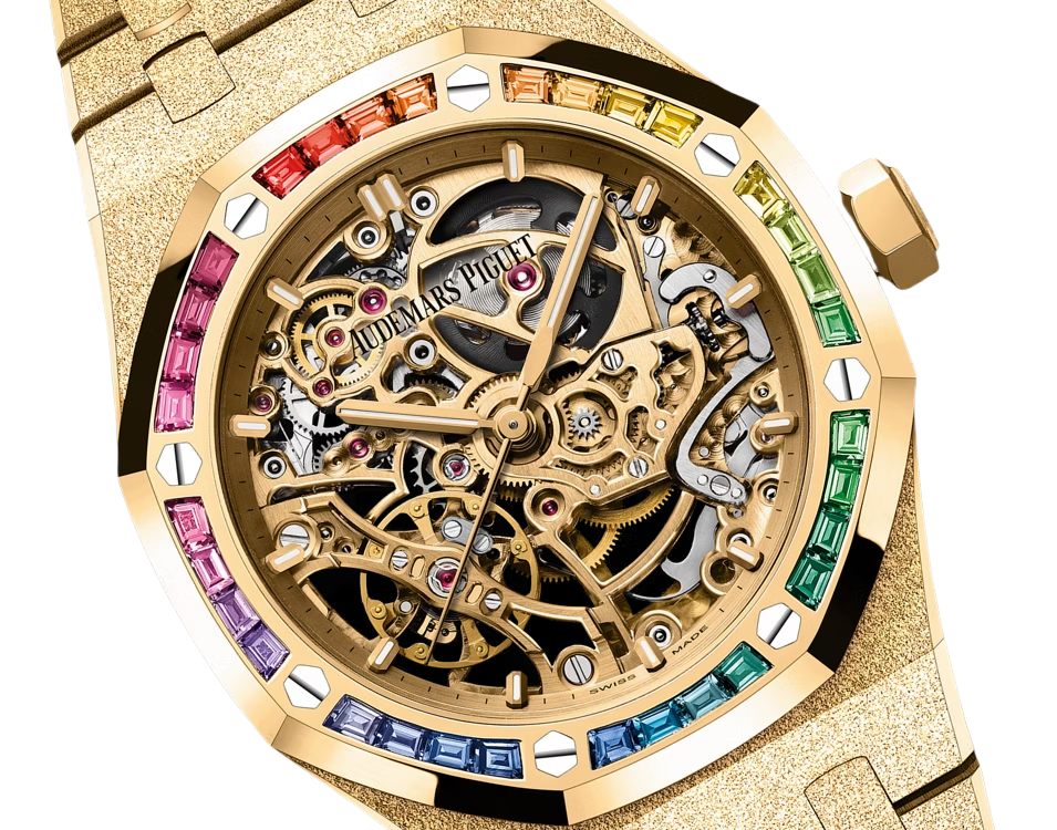 Royal Oak Frosted Gold Double Balance Wheel Openworked 37mm