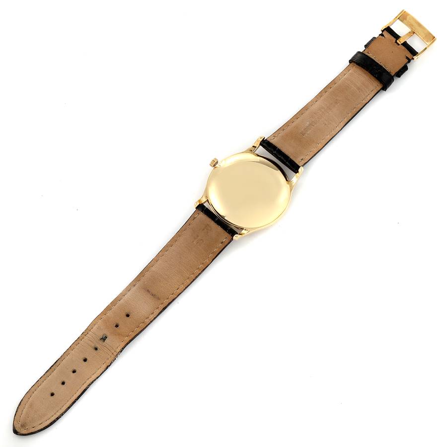 Vacheron Constantin Yellow Gold Silver Dial Vintage Mens Watch 6185