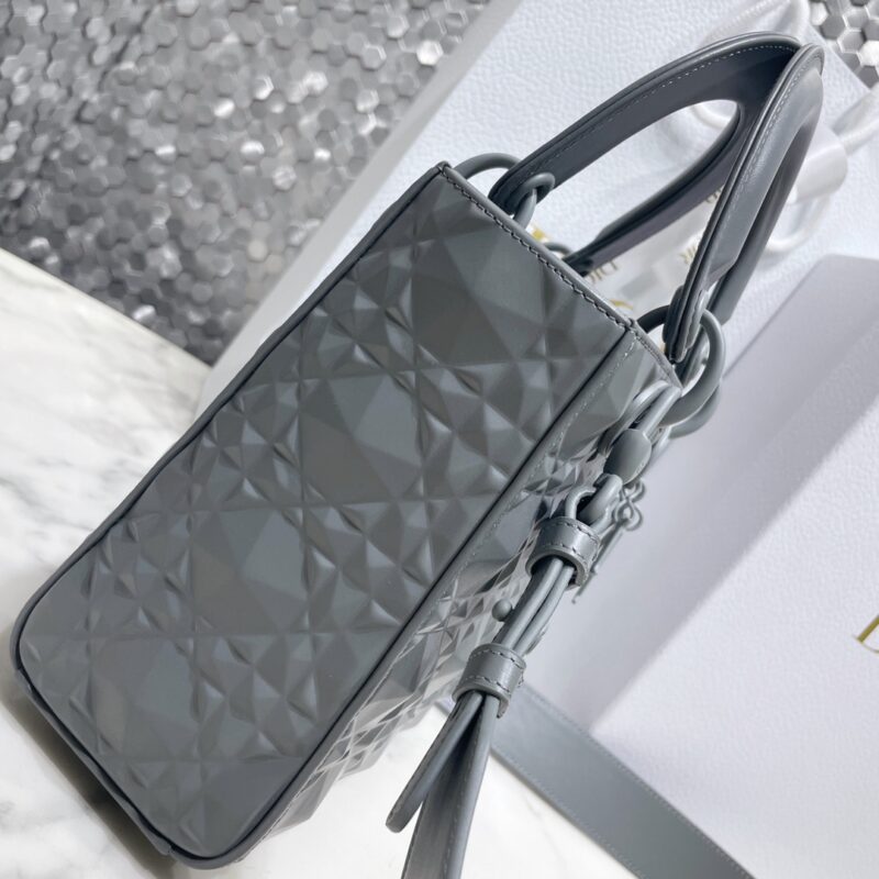 Replica Lady Dior Ultramatte Grey Grid Abc