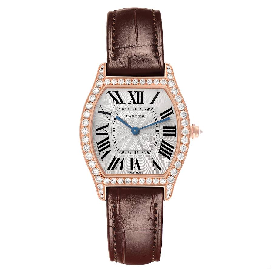 Cartier Tortue Medium Rose Gold Diamond Ladies Watch WJTO0009