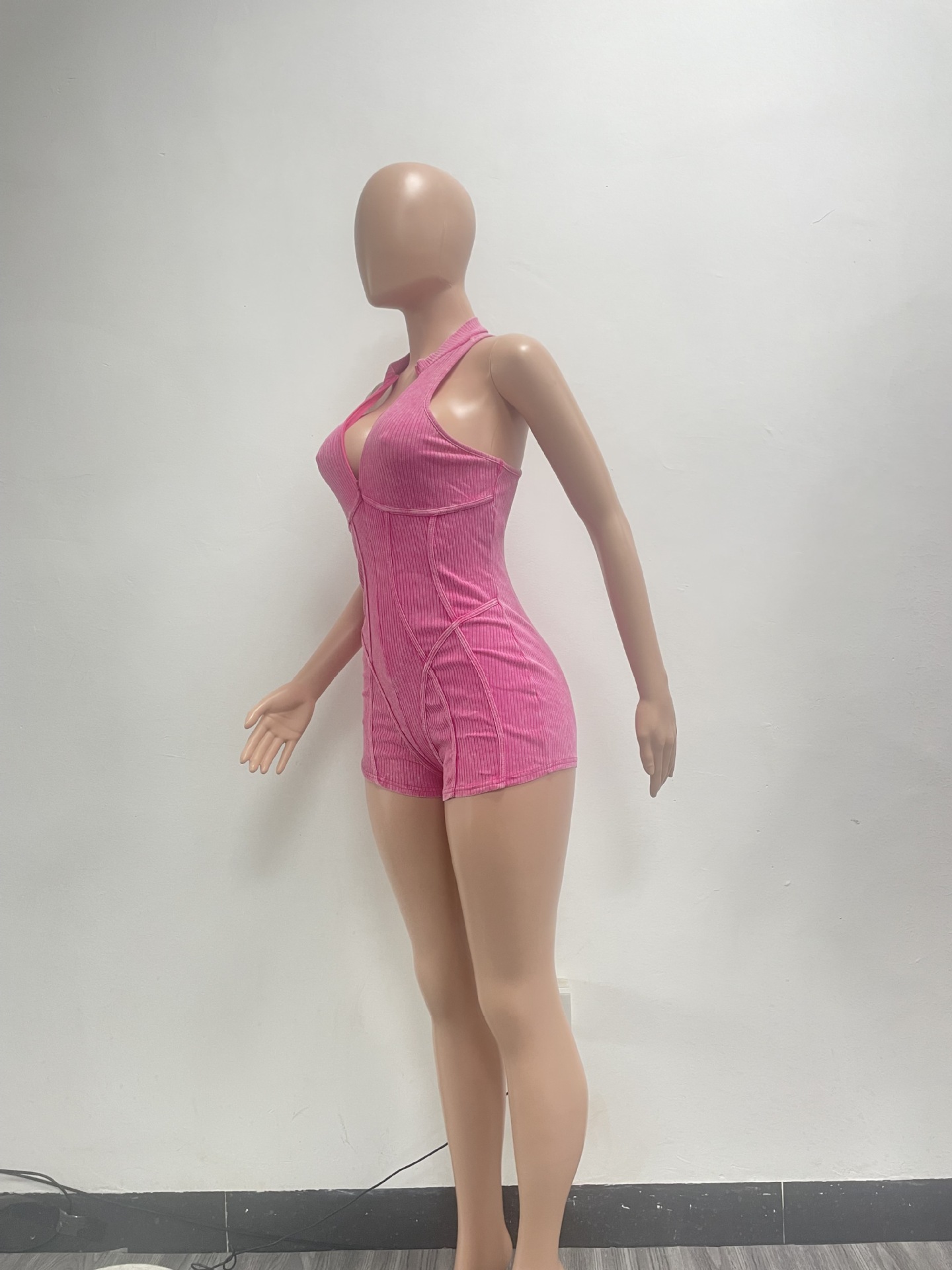 Women Casual Sexy Zipper Jumpsuit