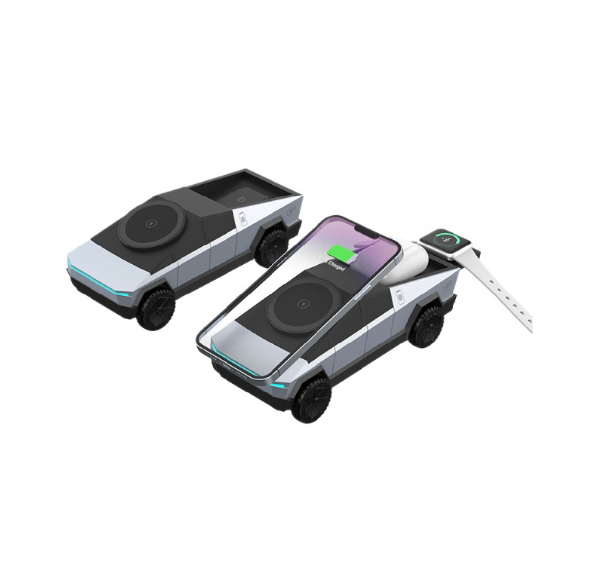Car Shape 3-in-1 Wireless Charging Station for Phone Watch Earbuds