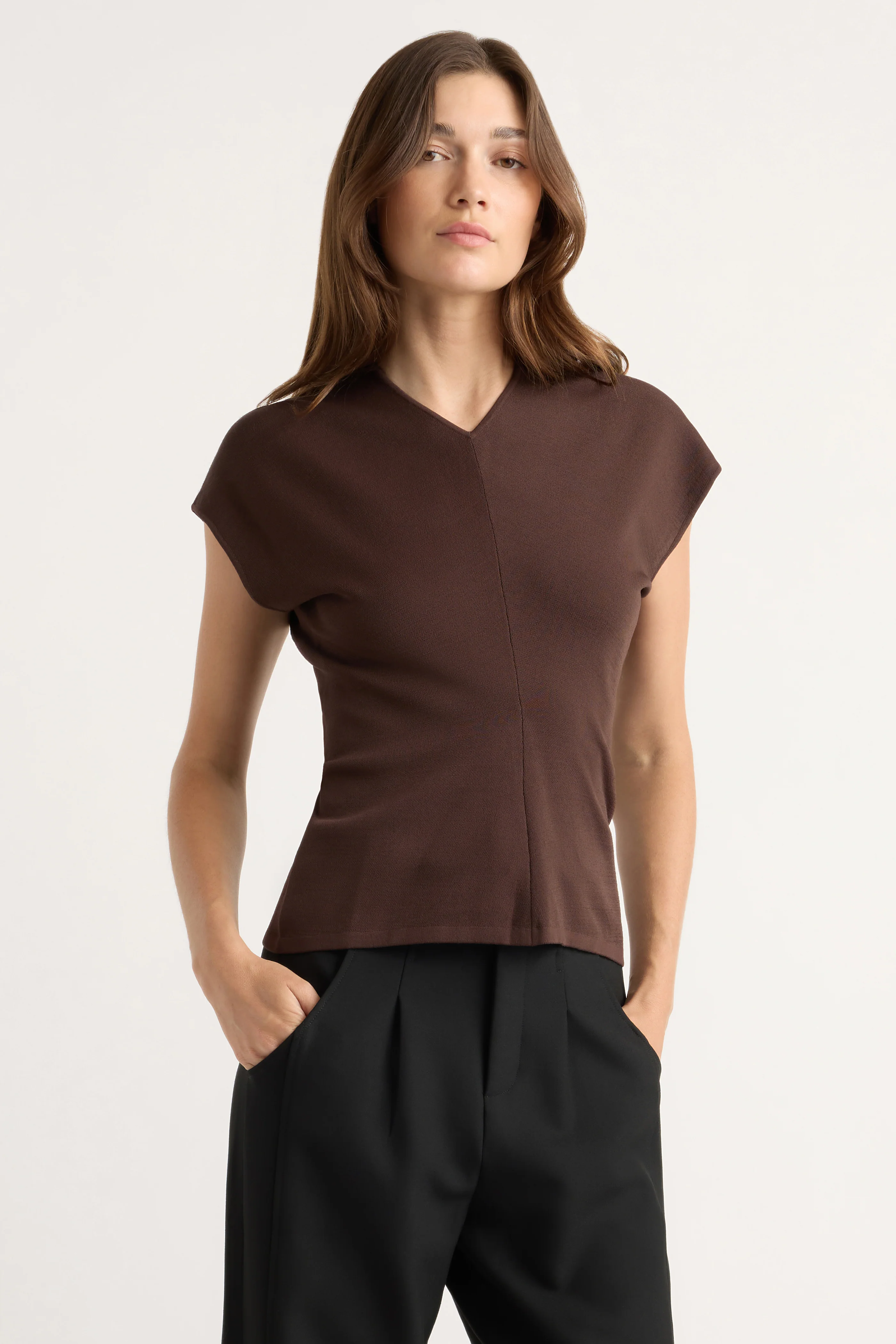 Finn Relaxed-Ruched Sweater Top