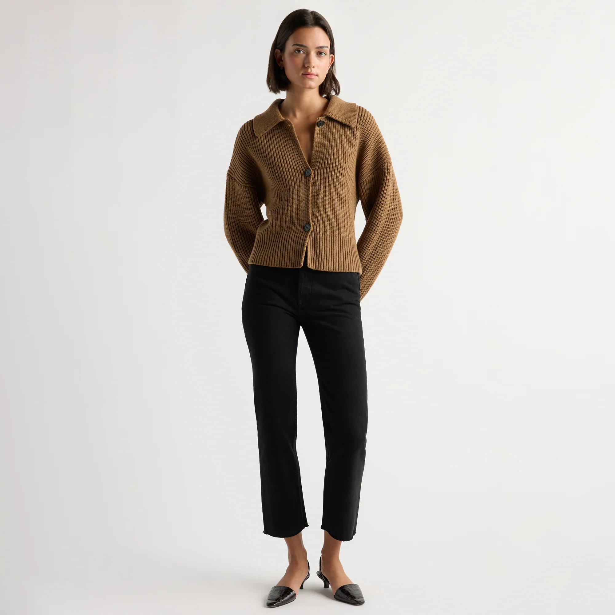 Rory Collared Button Cardigan