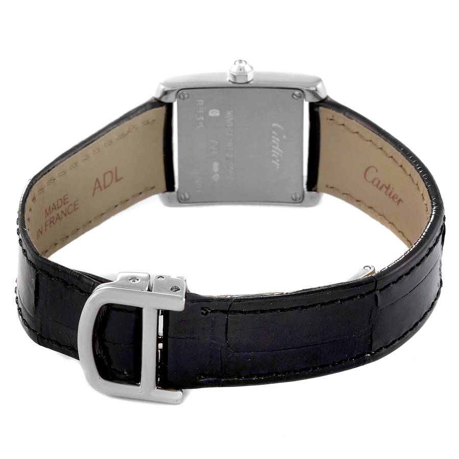 Cartier Tank Francaise White Gold Diamond Ladies Watch WE100251