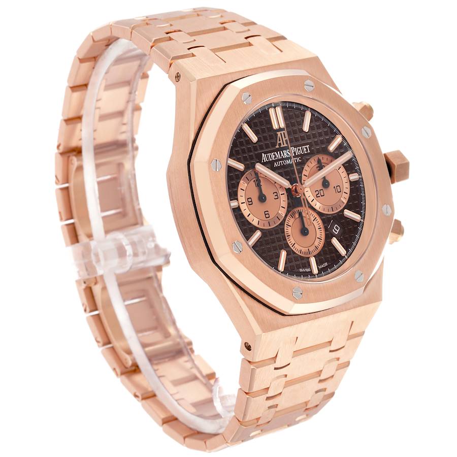 Audemars Piguet Royal Oak Brown Dial Rose Gold Watch 26331OR