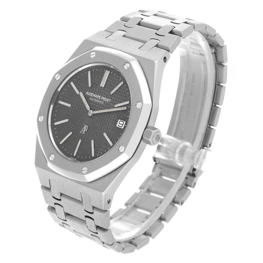 Audemars Piguet Royal Oak Jumbo 39mm Black Dial Steel Mens Watch 5402ST