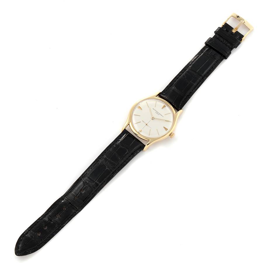 Vacheron Constantin Yellow Gold Silver Dial Vintage Mens Watch 6185