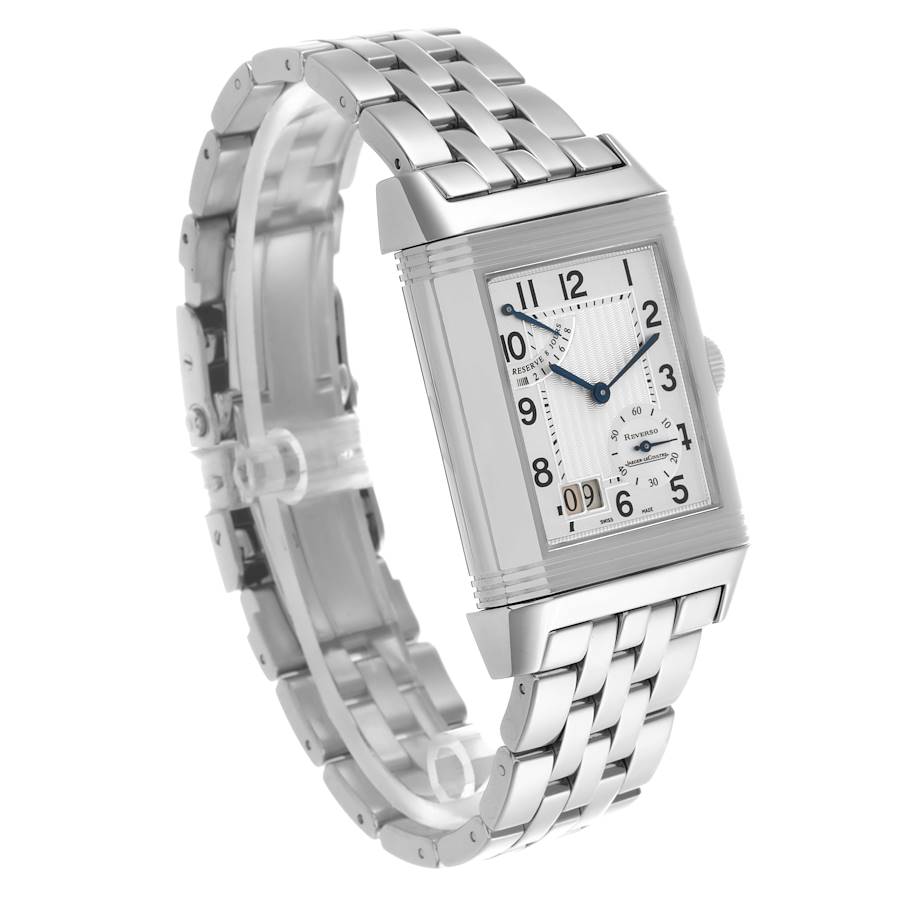 Jaeger LeCoultre Reverso Grande Date Steel Mens Watch 240.8.15 Q3008120