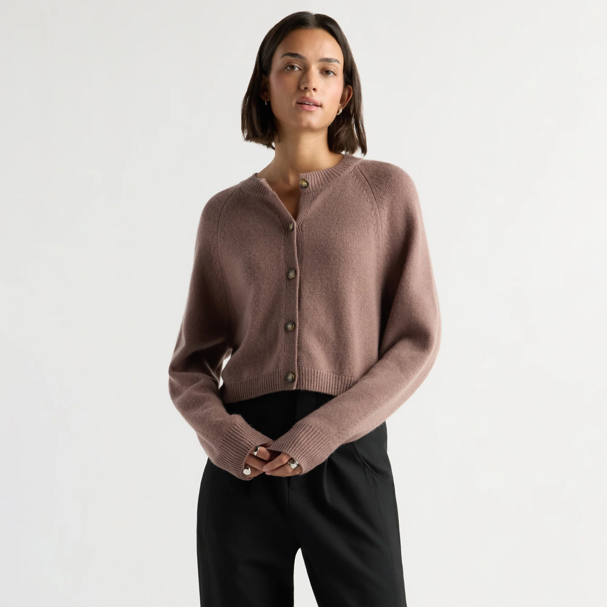 Kiri Cashmere Button Sweater