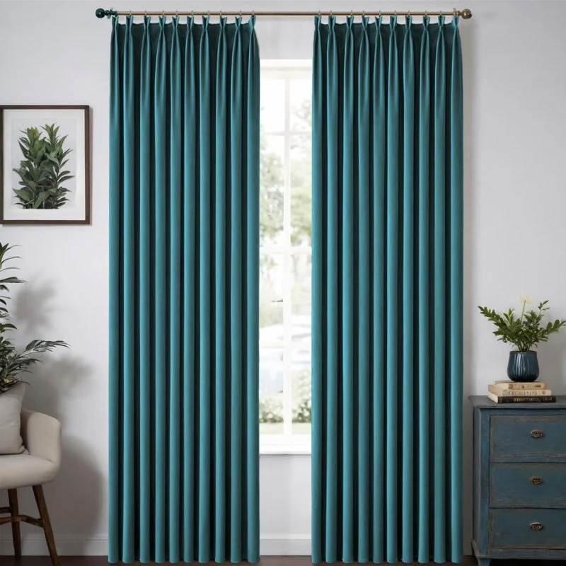 Custom Velvet Luxury Curtains  (2 Panels) - Pleated