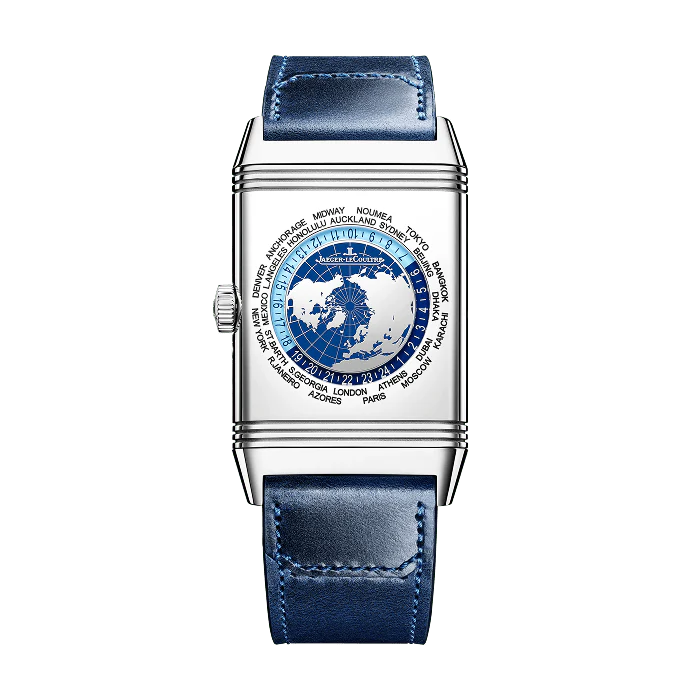 Stainless Steel Reverso Tribute Geographic Men&rsquo;s Watch Q714845J