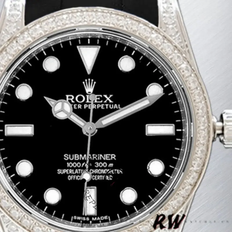 Rolex Submariner 116610 Black Dial Rubber strap 40mm Mens Replica Watch