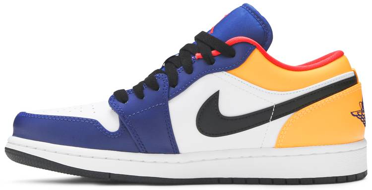 Air Jordan 1 Low White Deep Royal Blue 553558-123