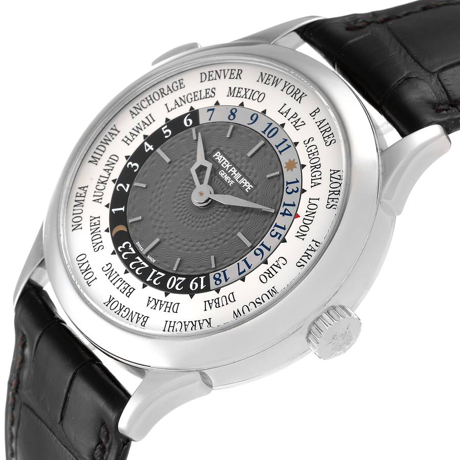 Patek Philippe World Time Complications White Gold Mens Watch 5230G
