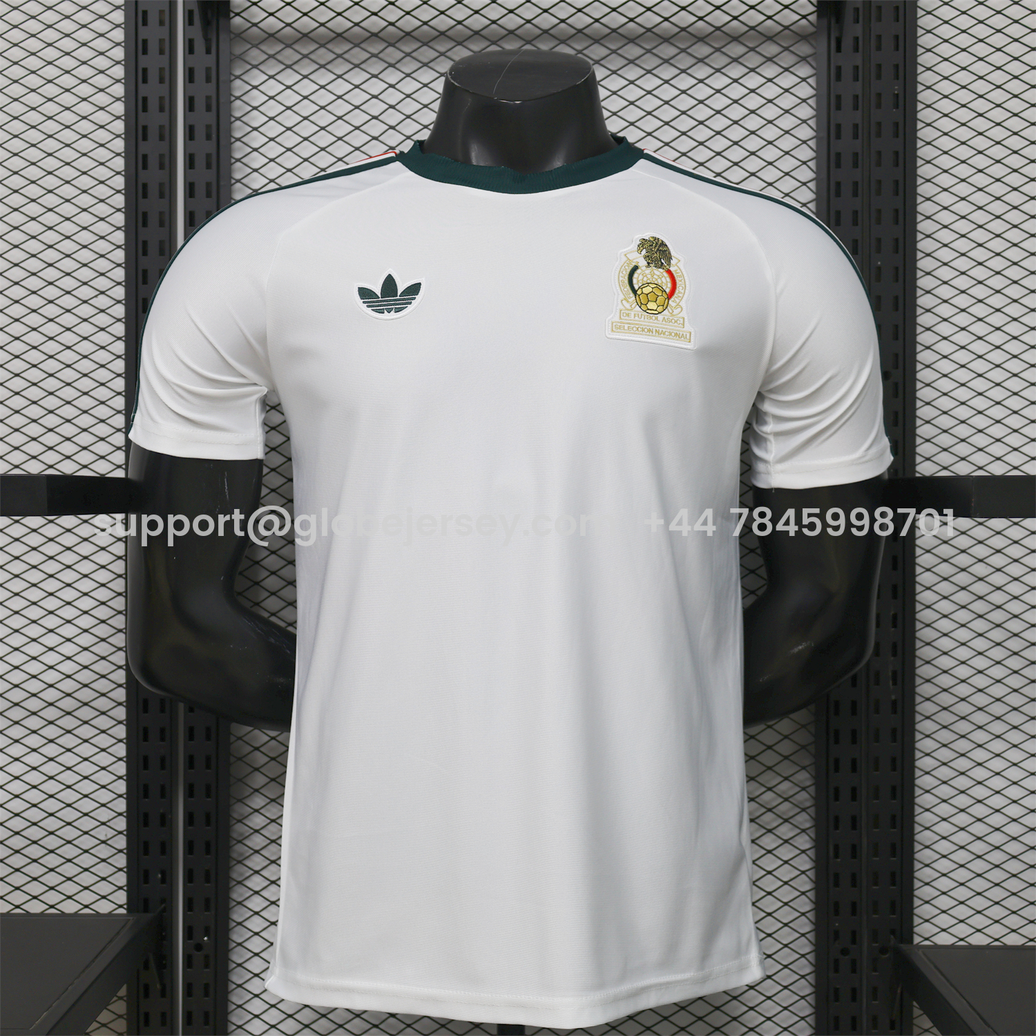 Mexico 2026 Terrace Icon Retro Logo White Jersey - Player Version