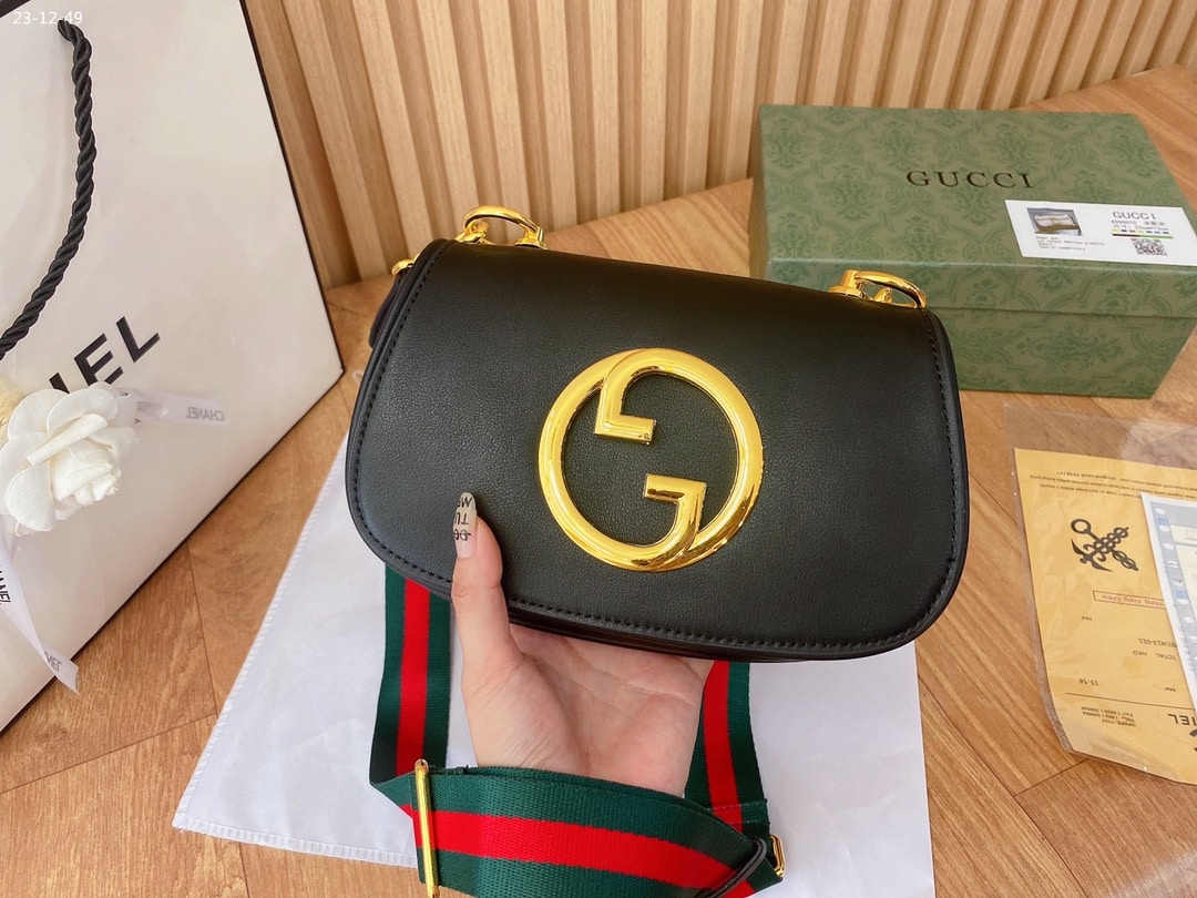Gucci Blondie Mini Bag Black 22Cm 698643 Uxxag 1064