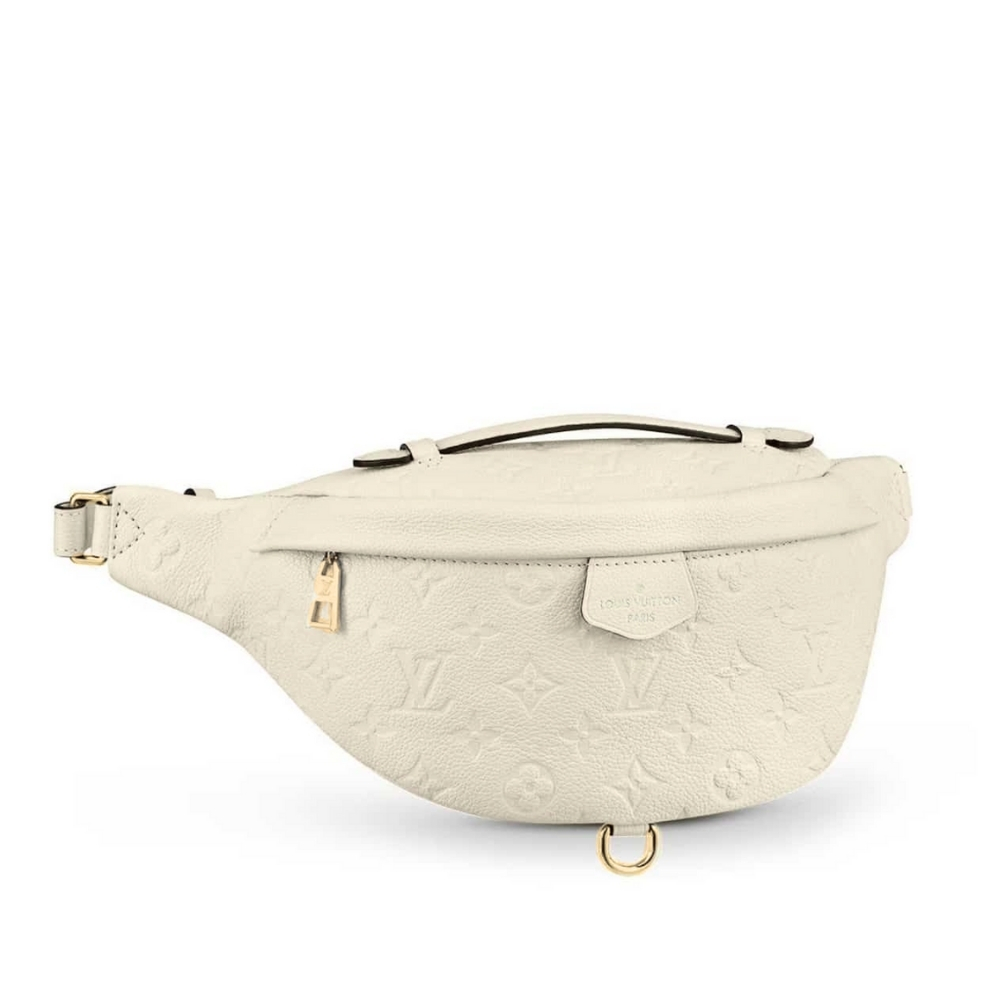 Louis Vuitton Monogram Empreinte Bumbag Creme 37Cm M44836