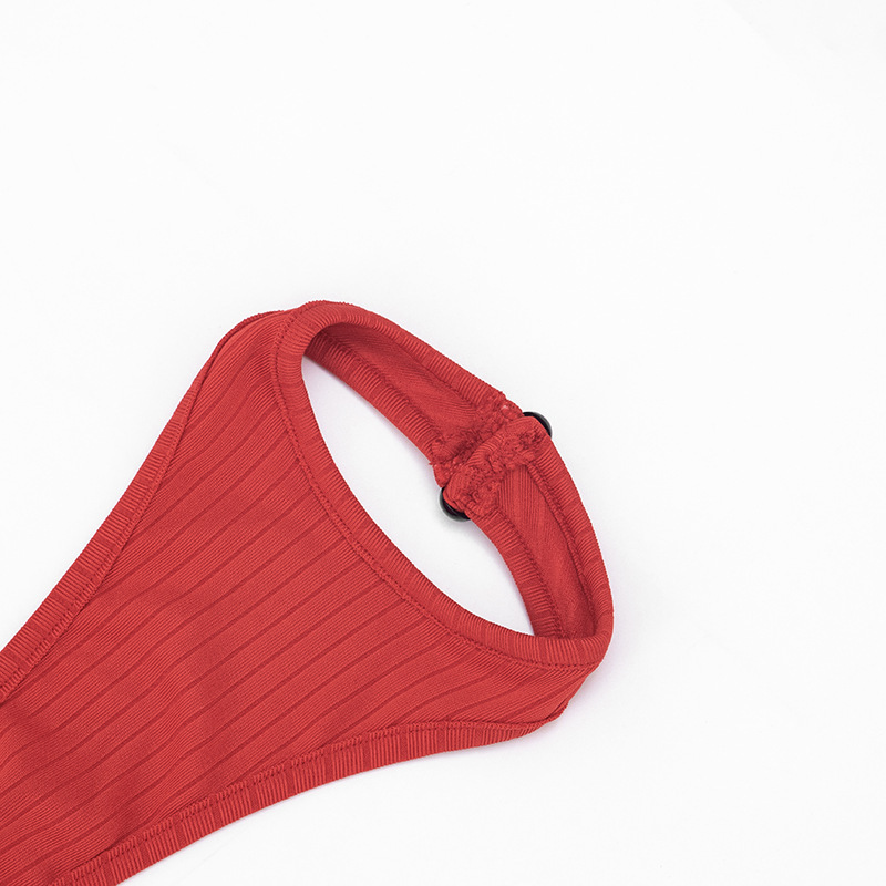 Women Sleeveless Sexy Ribbed Hollow-Out Halter Maxi Dress