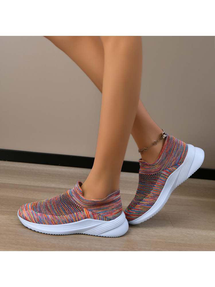 Colorblock Round Toe Sneaker