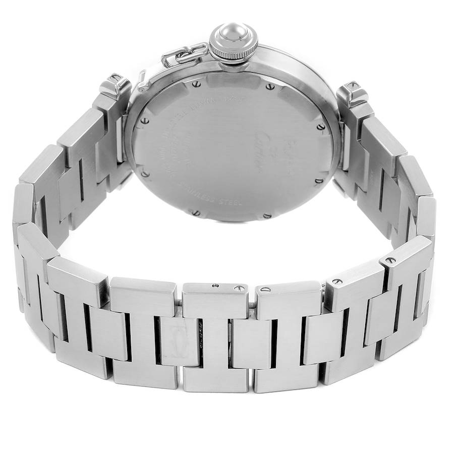 Cartier Pasha C Midsize White Dial Automatic Steel Mens Watch W31074M7