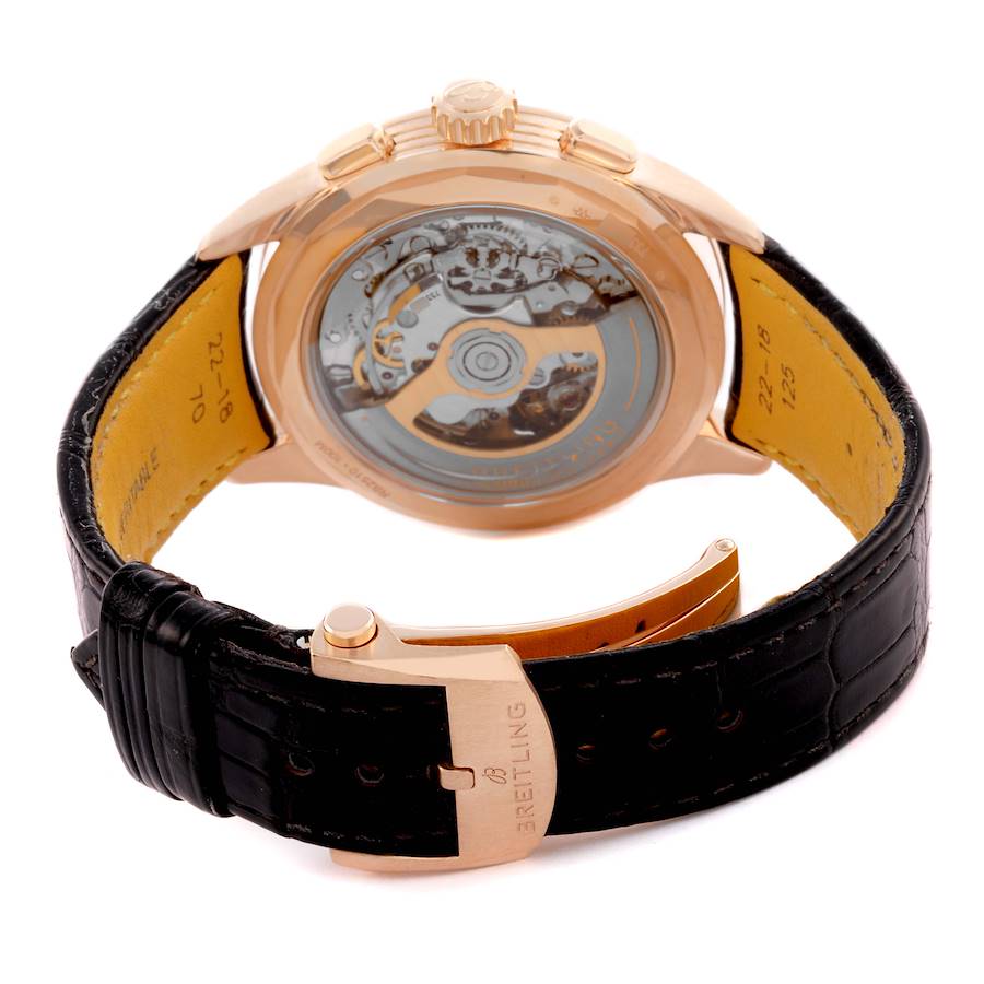 Breitling Premier B25 Datora 42 Rose Gold Mens Watch RB2510
