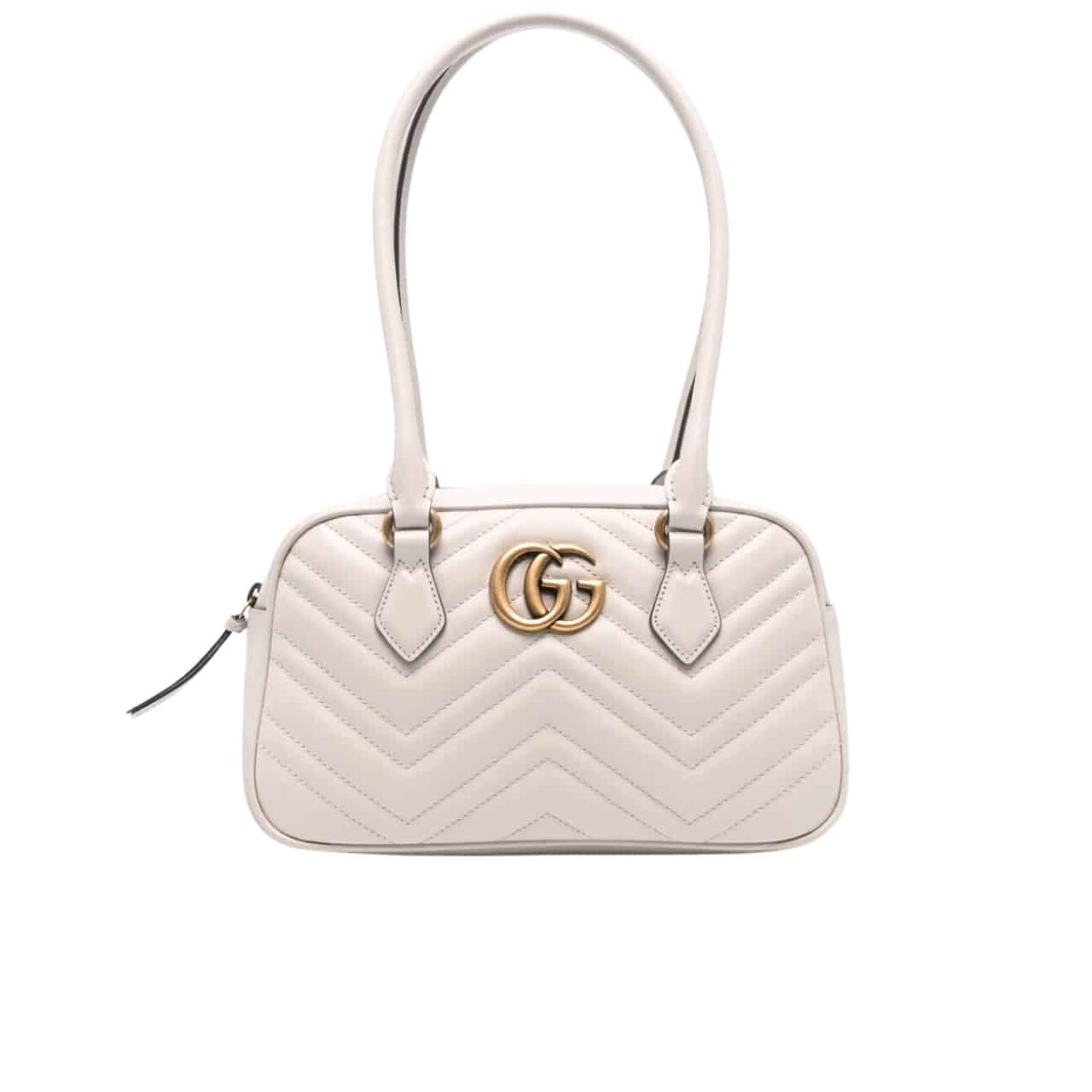 Gucci Marmont Small Top Handle Bag White 25Cm