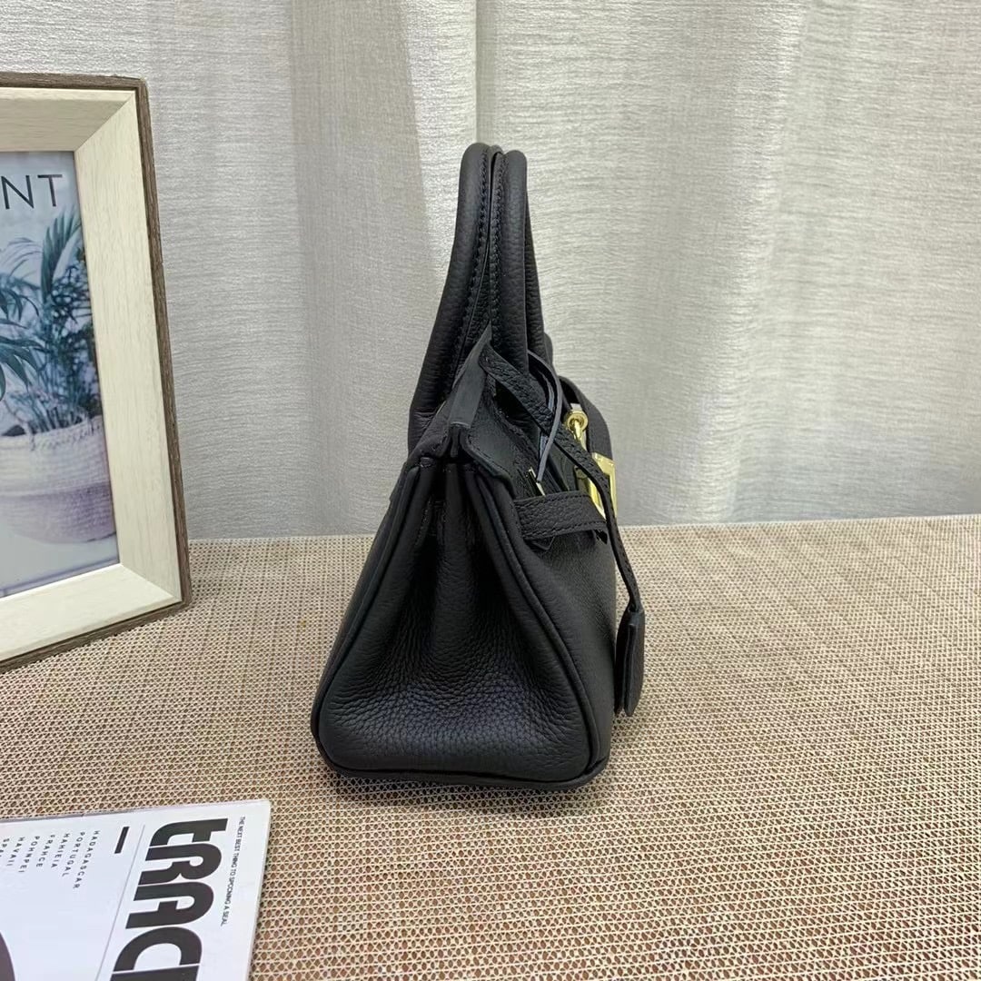 Hermes Birkin Mini Gold Hardware Epsom Black 20Cm