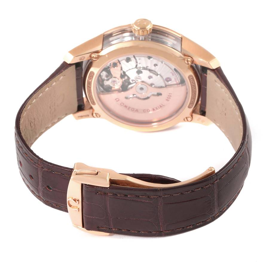 Omega DeVille Hour Vision Rose Gold Mens Watch 431.63.41.21.13.001 Unworn