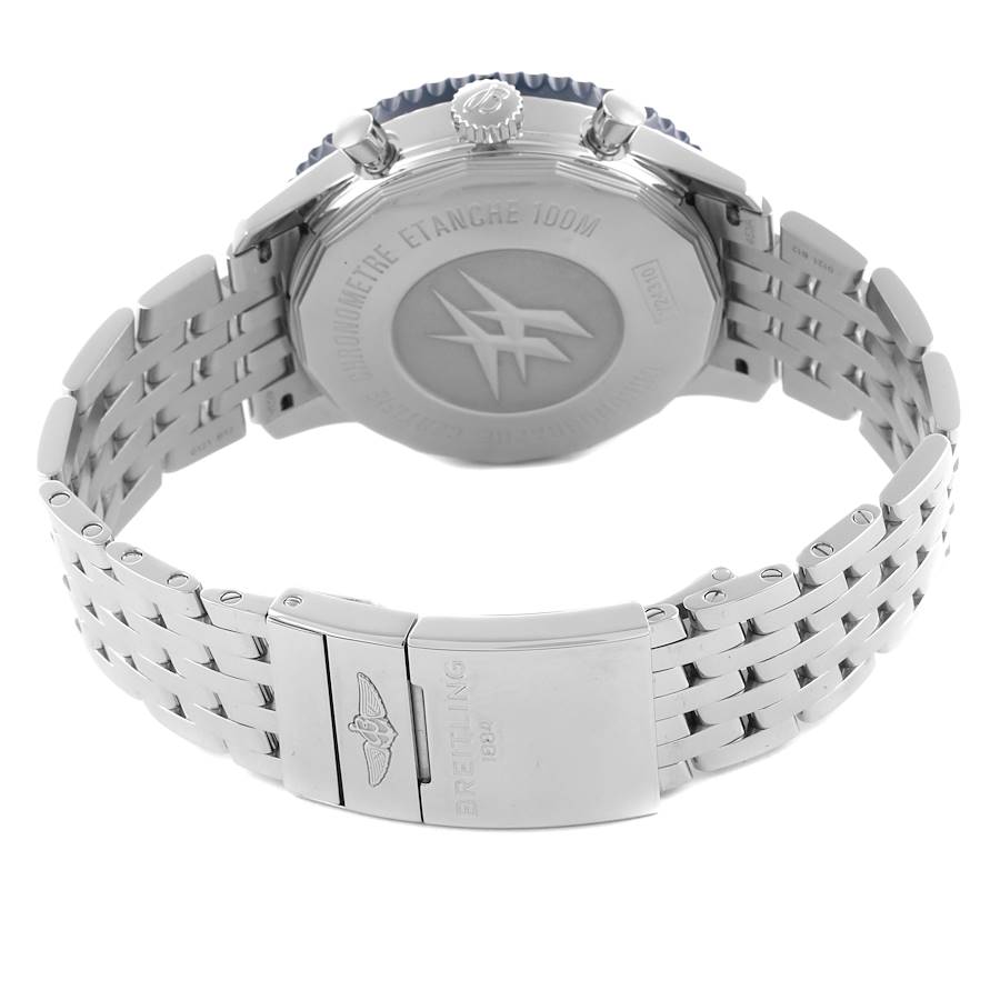 Breitling Chronoliner Blue Dial Steel Mens Watch Y24310