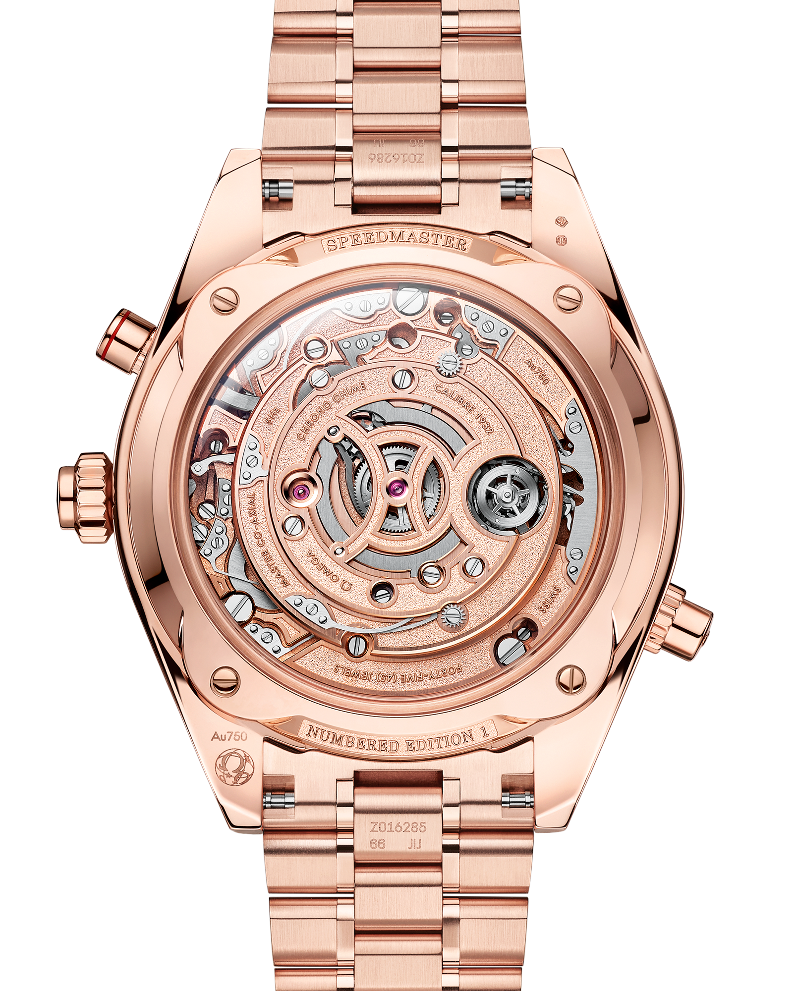 Speedmaster​ Chrono Chime 45 mm, Sedna Gold Sedna Gold 522.50.45.52.03.0 0 1