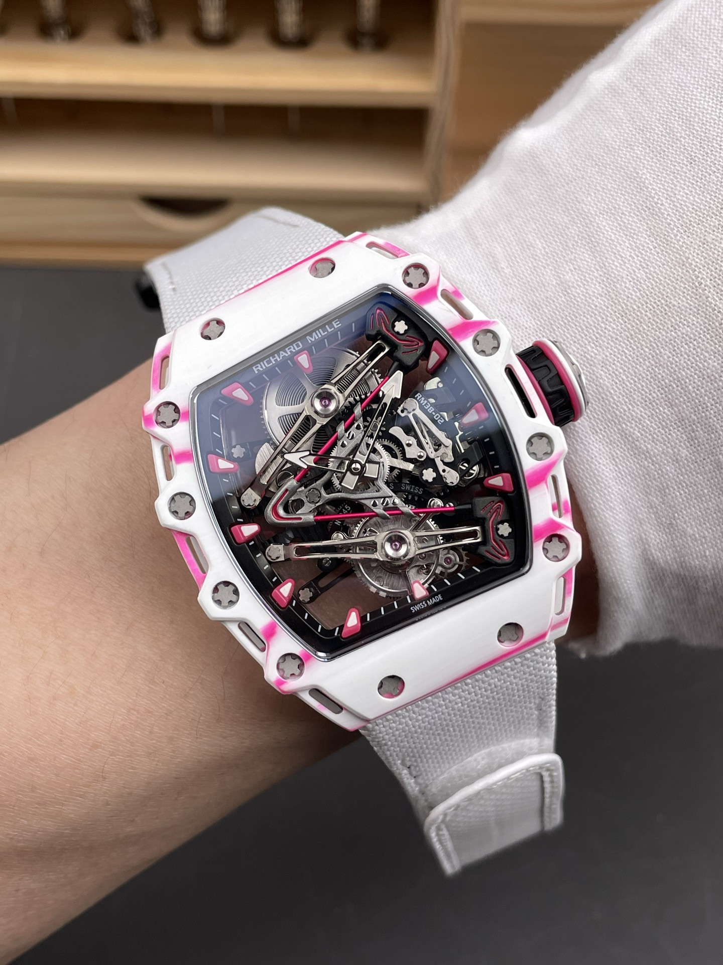 RM38-02 Carbon Fiber Pink