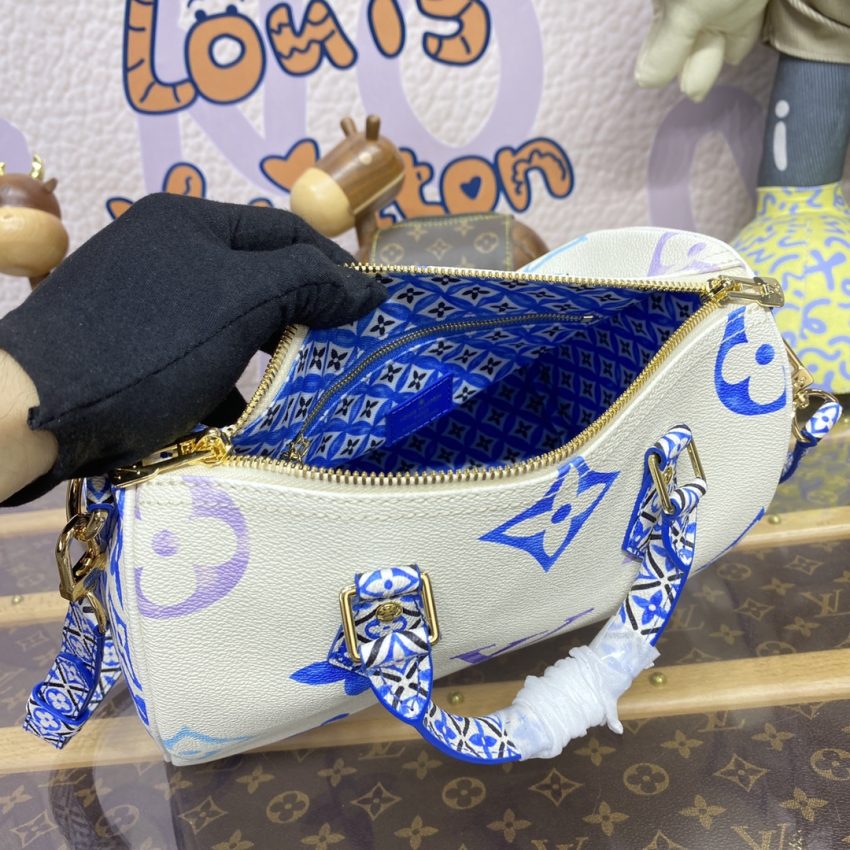 Replica Louis Vuitton Speedy Bandouliere 25 Blue