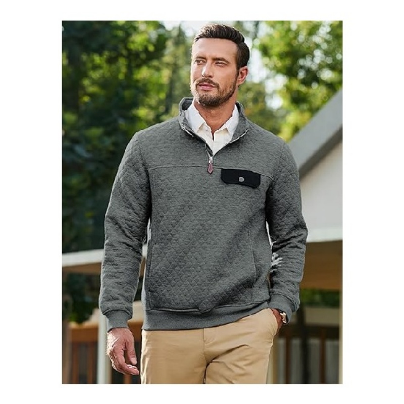 Men's Quilted Sweatshirt