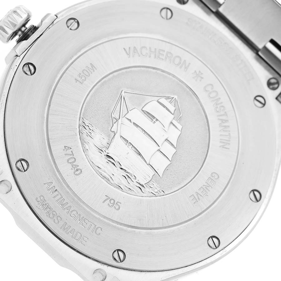 Vacheron Constantin Overseas Black Dial Steel Mens Watch 47040